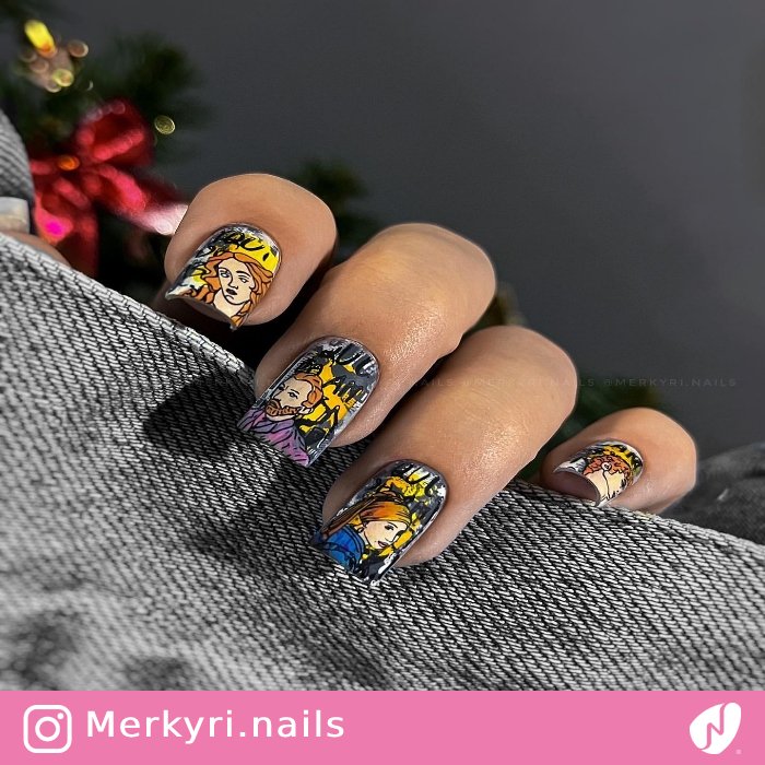 Painting Artworks-inspired Nails